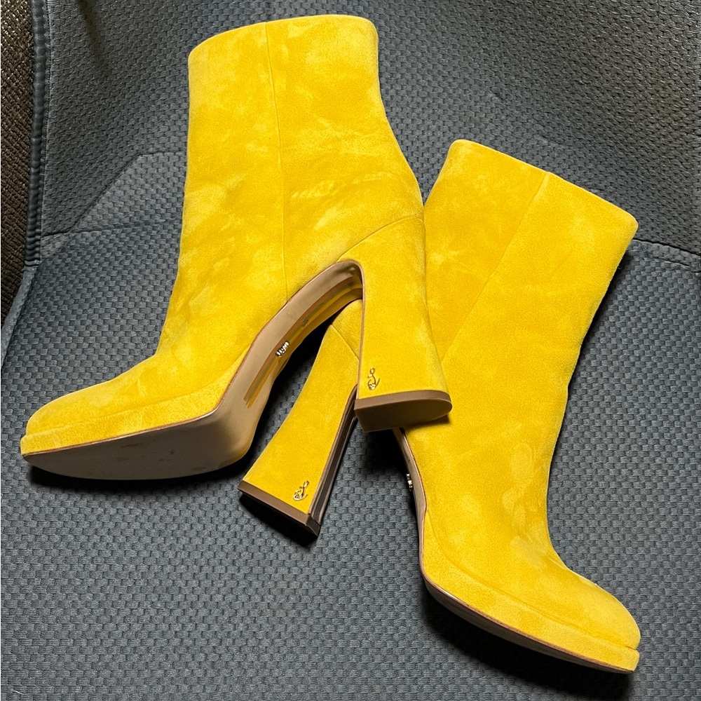 Sam Edelman - Jaye Yellow Suede Boot